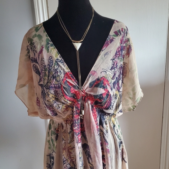 Libian Sheer Y2K Asymmetric Babydoll Dress Tattoo Fairy Grunge Measures Size M - Picture 2 of 13